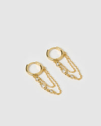 Amaretto Gold Huggie Earrings