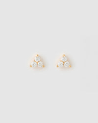 Cassia Stud Earrings - Stone