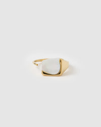 Cleo Gold and Mother of Pearl Ring