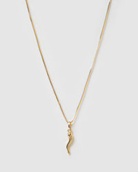 Cornicello Gold Charm Necklace - Large