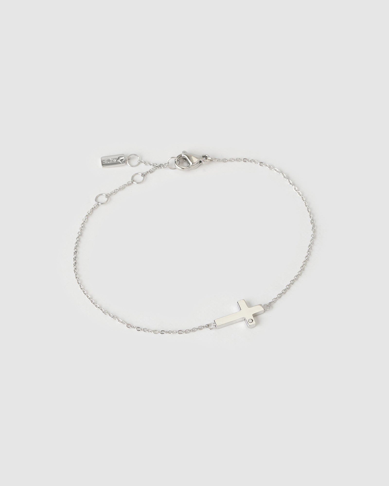 Cross Charm Silver Bracelet – Arms Of Eve