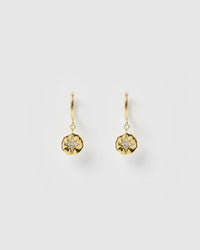Estrella Gold & Zircon Hoop Huggies