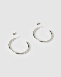 Harper Hoop Earrings - Silver