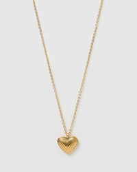Jasmine Gold Heart Necklace