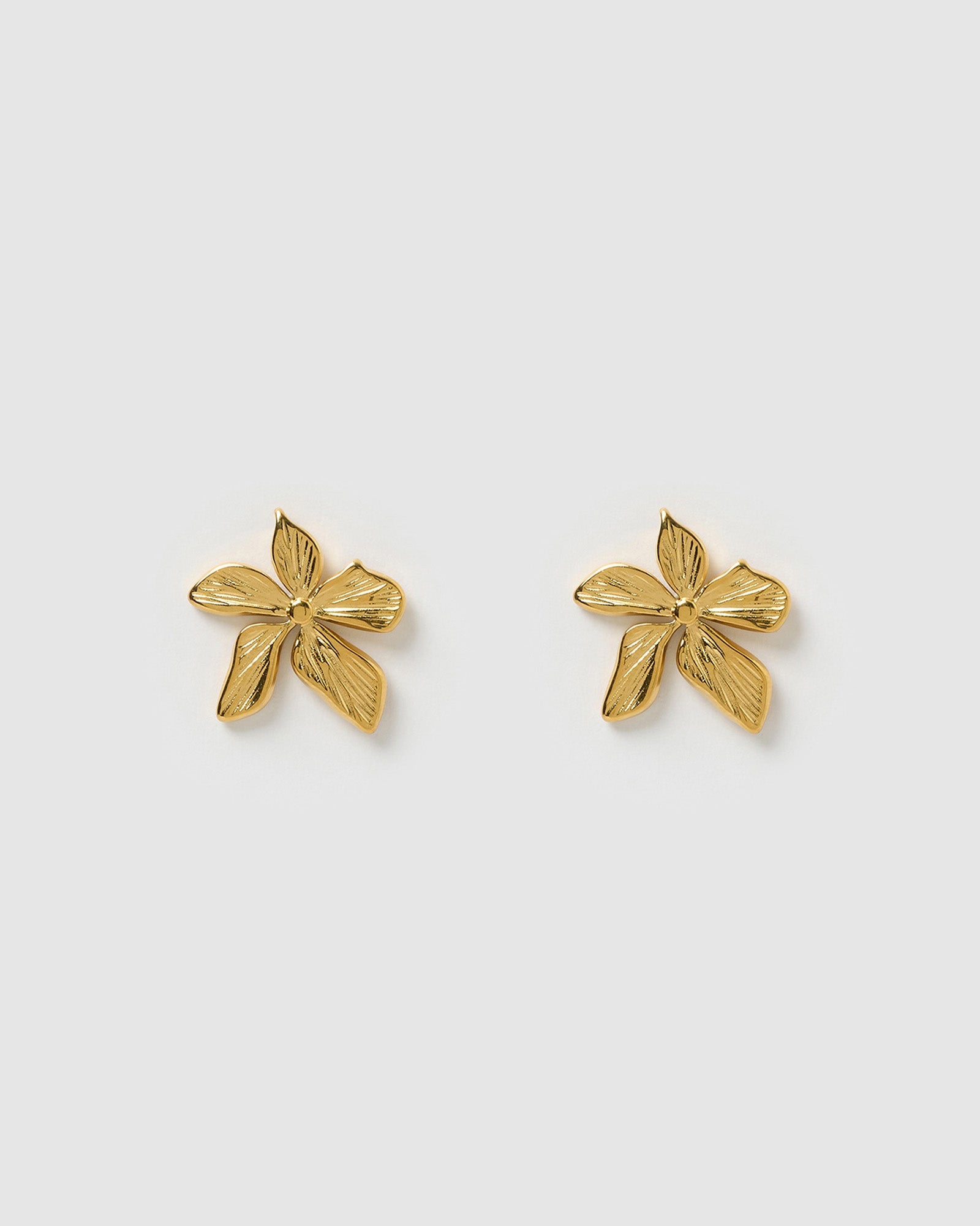 lily flower earrings Lily Gold Earrings