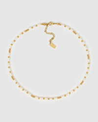 Lucia Pearl and Gold Necklace