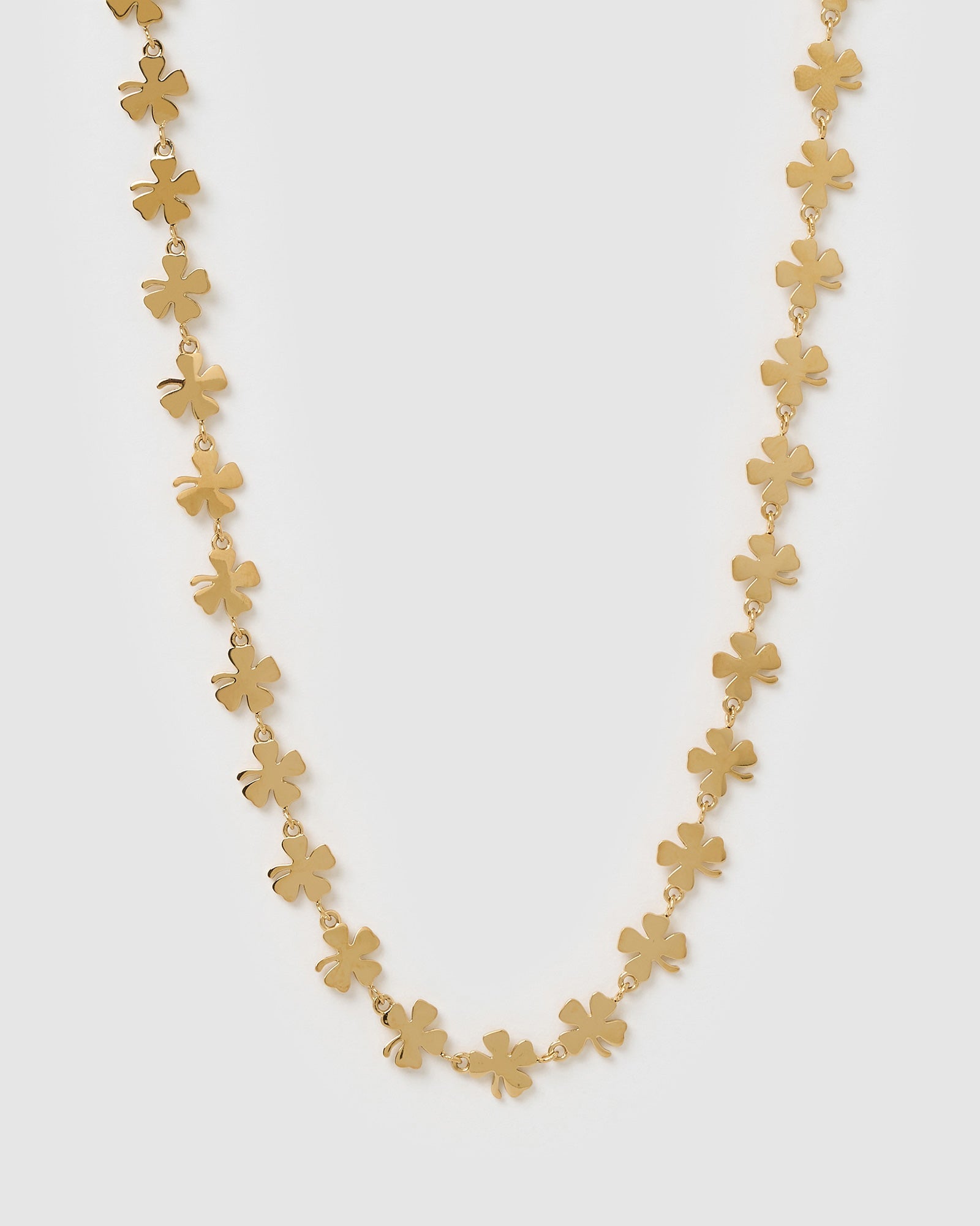 Lucky Charm Gold Clover Necklace – Arms Of Eve - Main Image