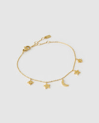 Moondust Gold Charm Bracelet