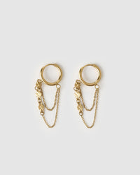 Paloma Gold Huggie Earrings