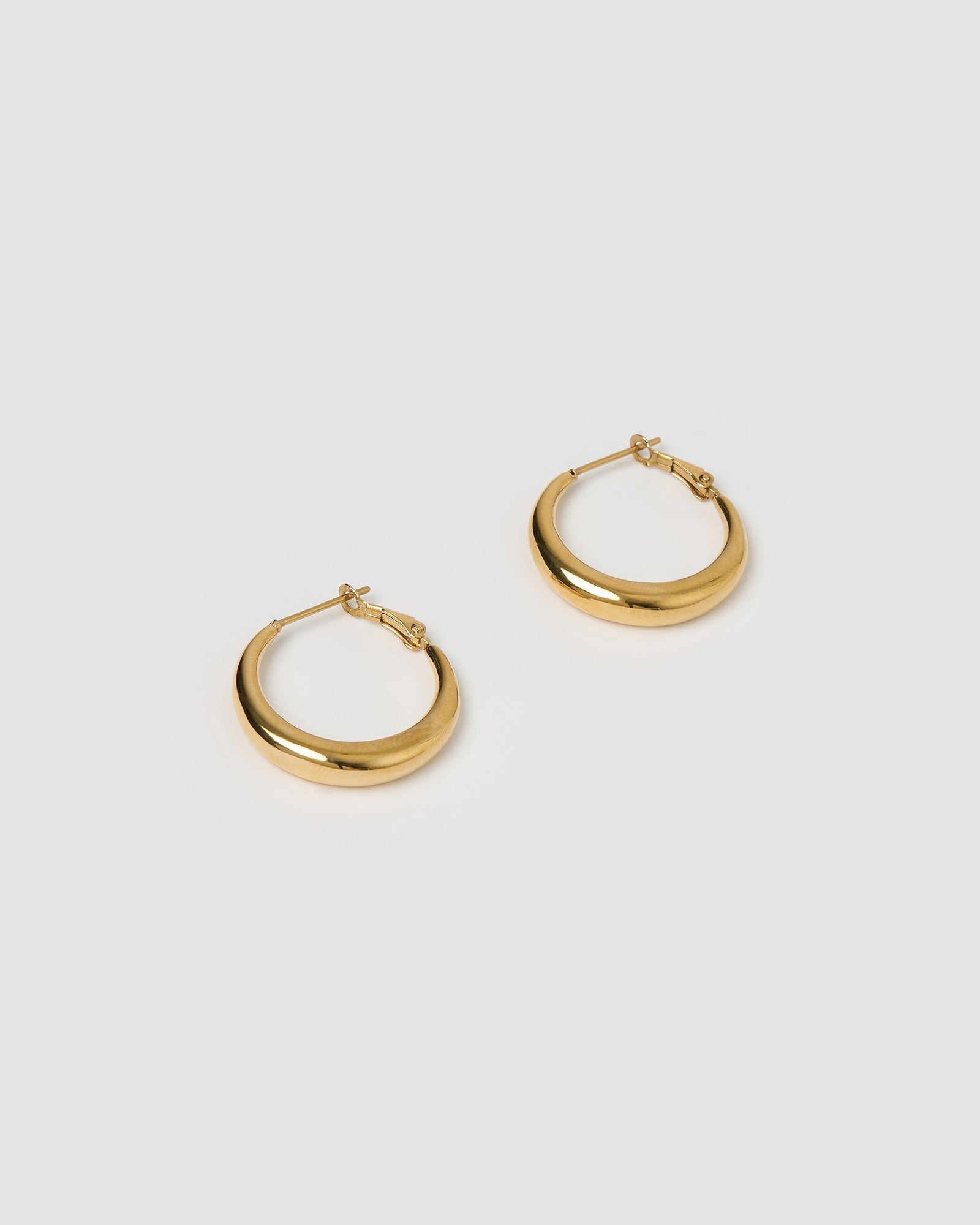 Riley Gold Hoop Earrings Small – Arms Of Eve - Main Image