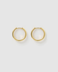Scarlet Gold Hoop Earrings