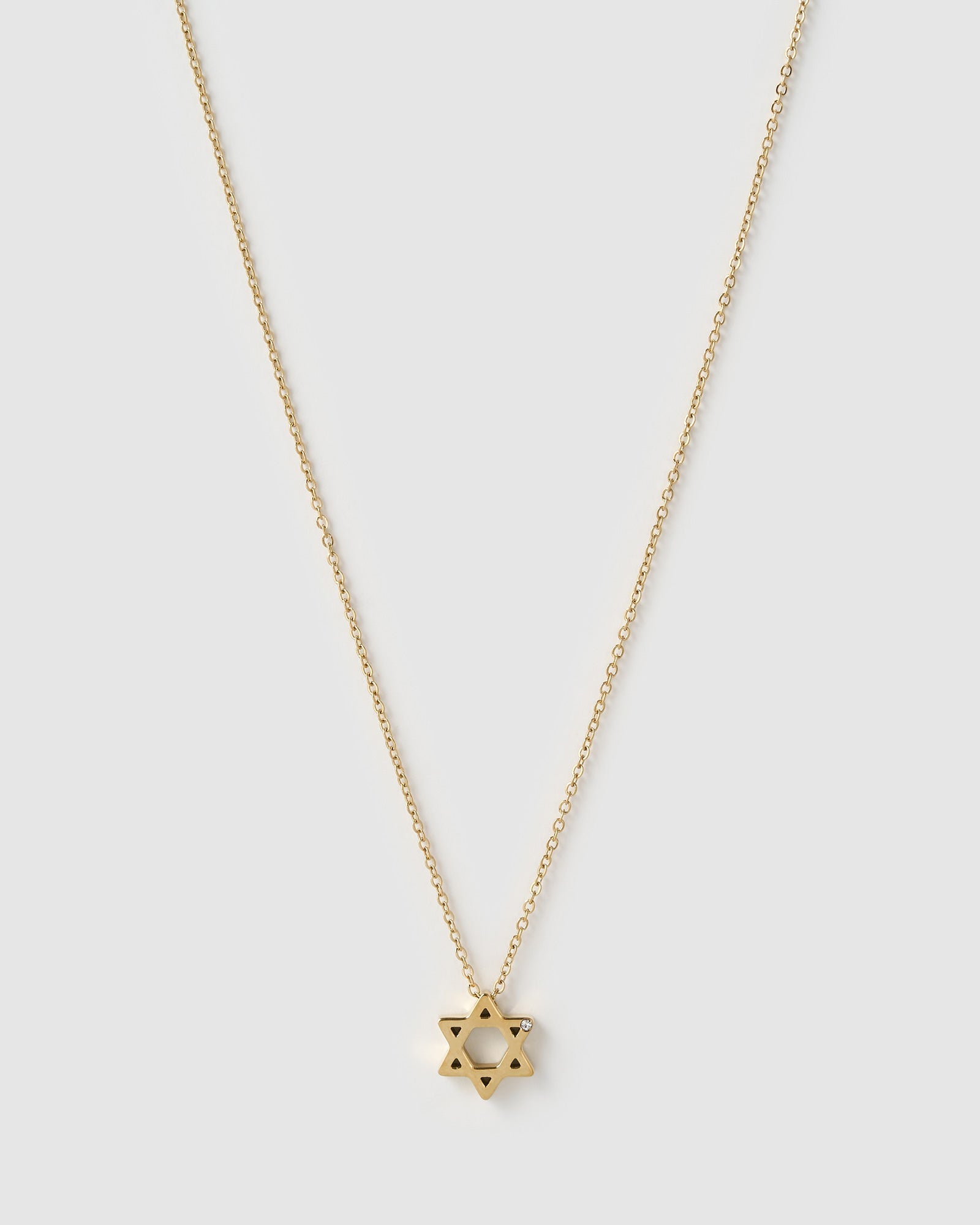 Star Of David Charm Gold Necklace – Arms Of Eve