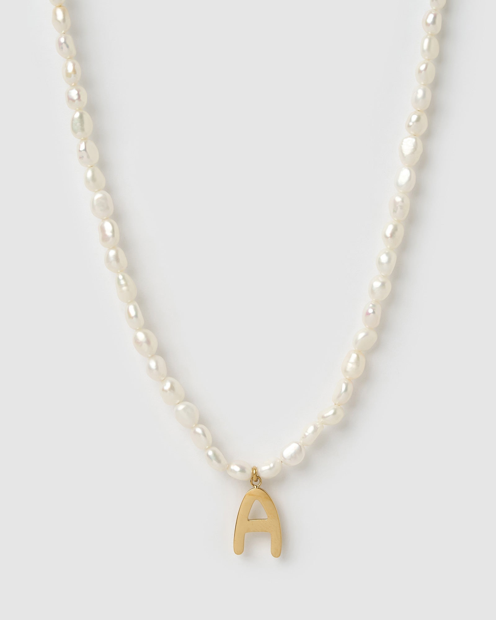 Statement Letter Pearl Necklace – Arms Of Eve
