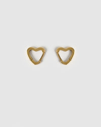 Sweetheart Gold Earrings - Small