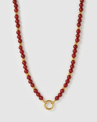 Tallulah Necklace - Red Agate