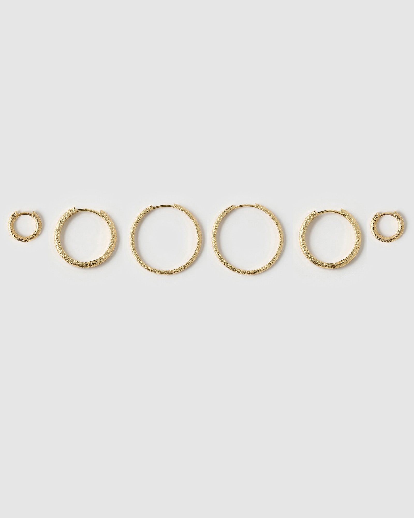 Triple Hoop Earring Stack Gold – Arms Of Eve