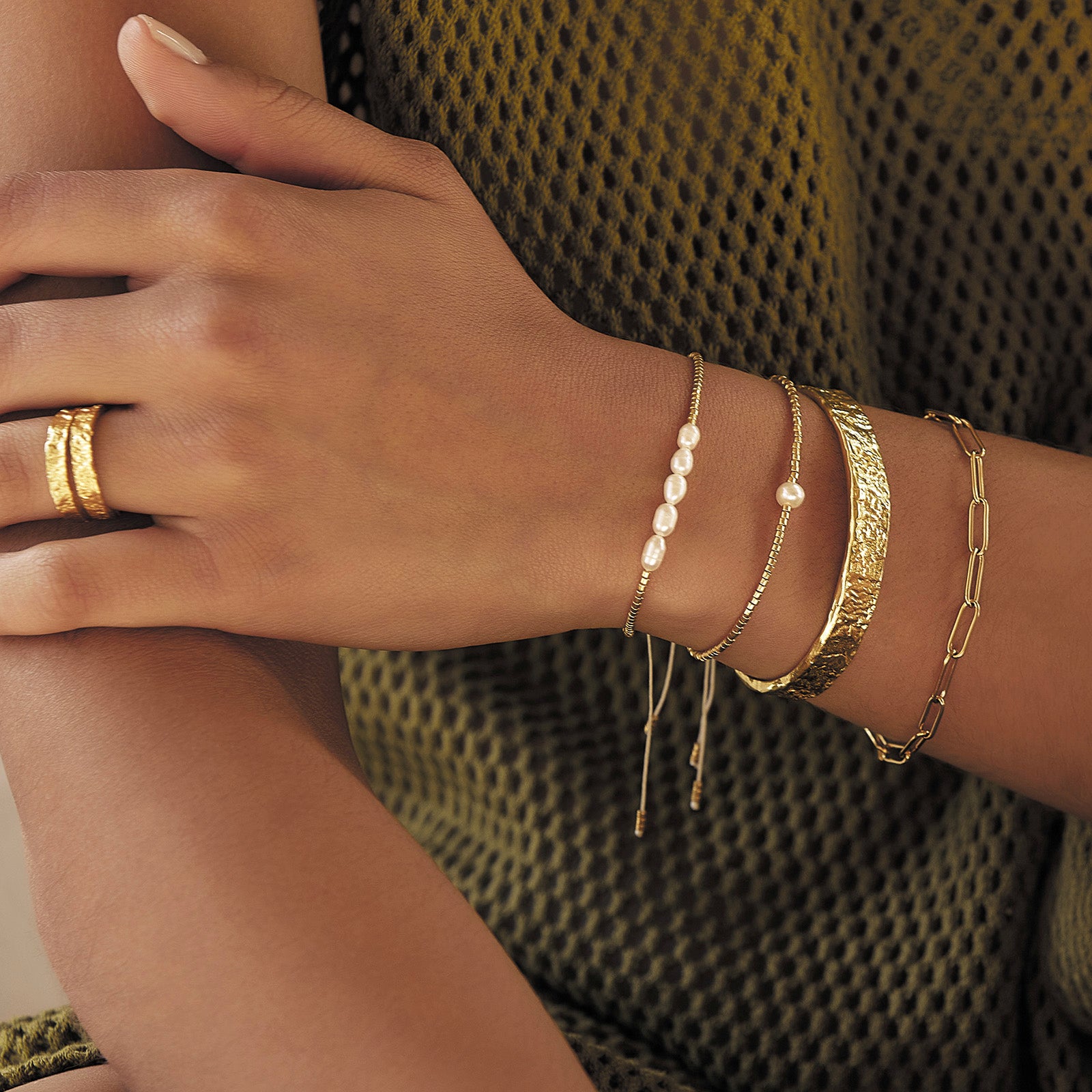 Drop A Heart Gold Cuff Bracelet-Candere by Kalyan Jewellers
