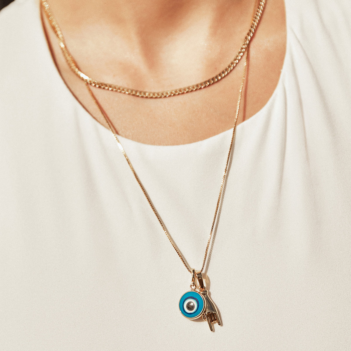 Reef break evil eye on sale necklace