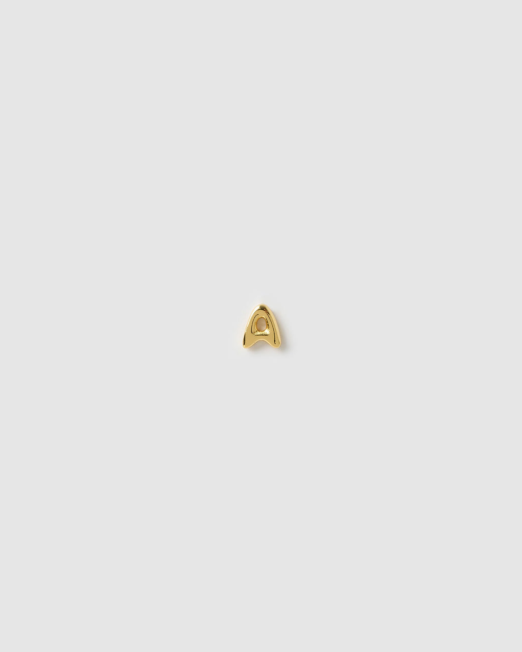 Alphabet Gold Single Stud-A
