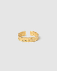 Eros Gold Textured Ring - Medium