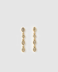 Isadora Gold Earrings - Stone