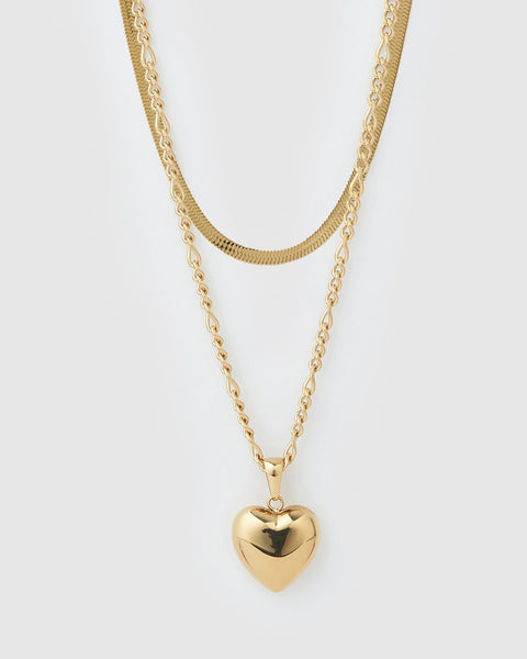 Lovebird Necklace Stack Gold – Arms Of Eve - Main Image
