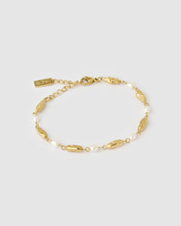Mimi Pearl and Gold Bracelet