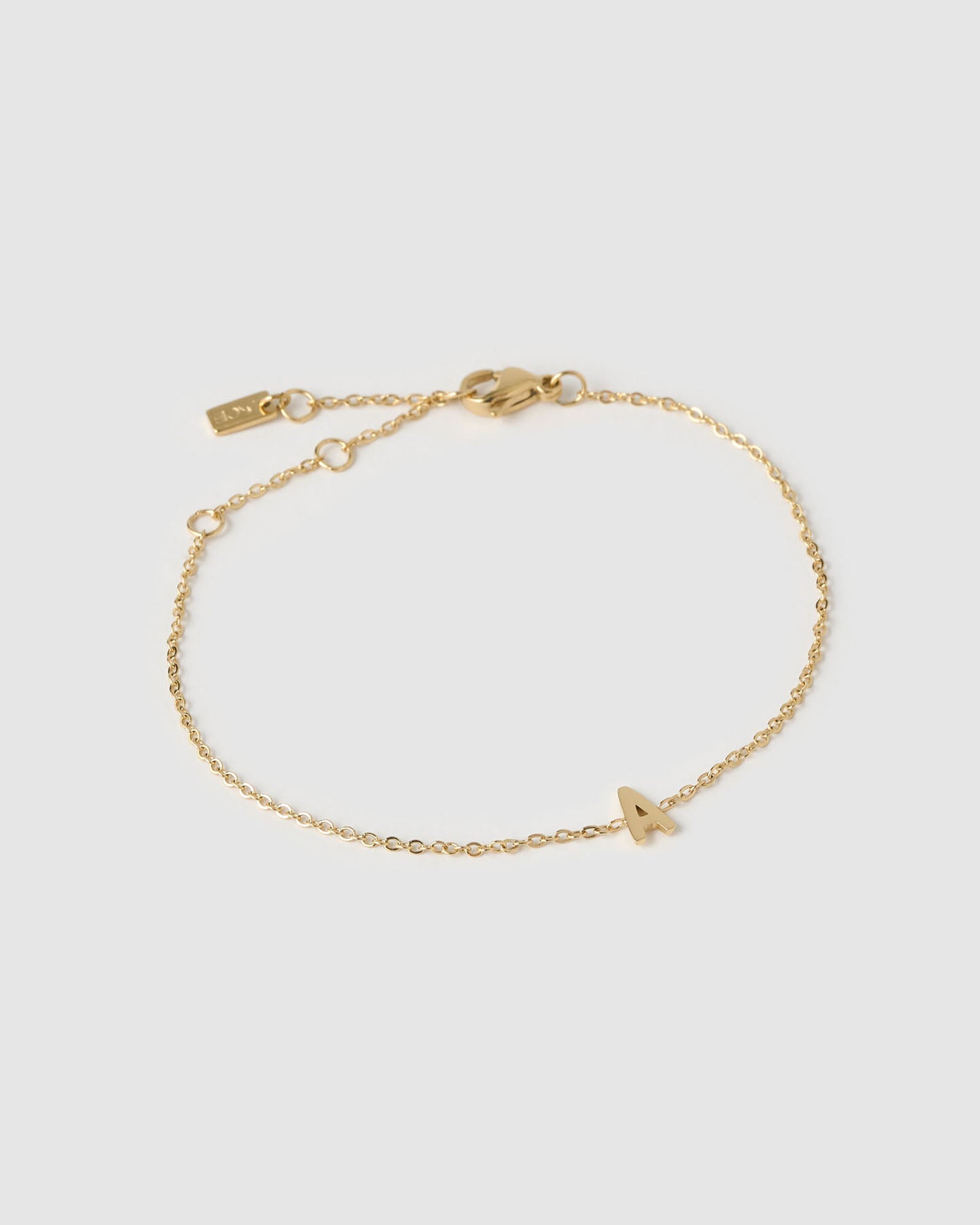 Mini Initial Gold Bracelet