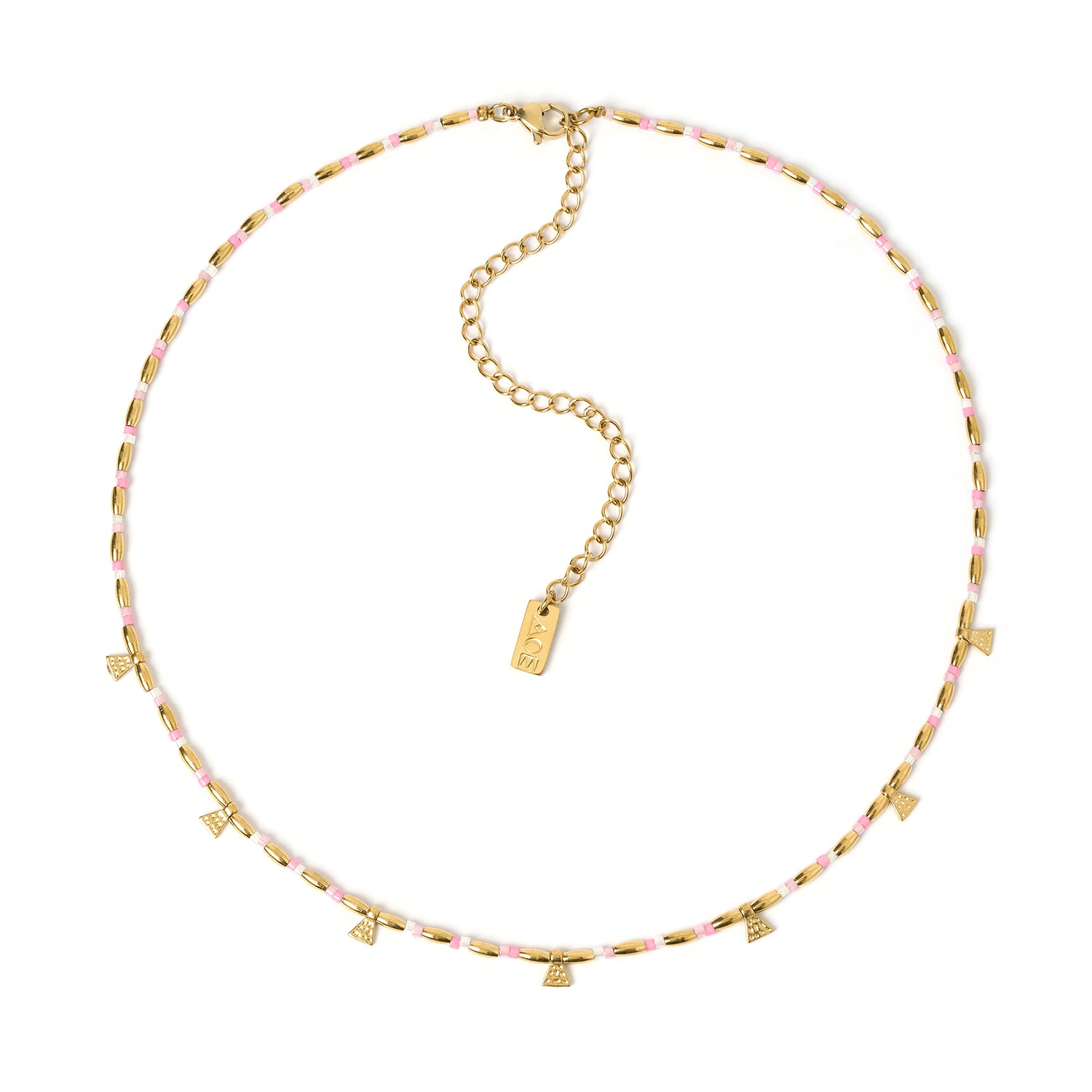 Natalia Gold Necklace - Peony