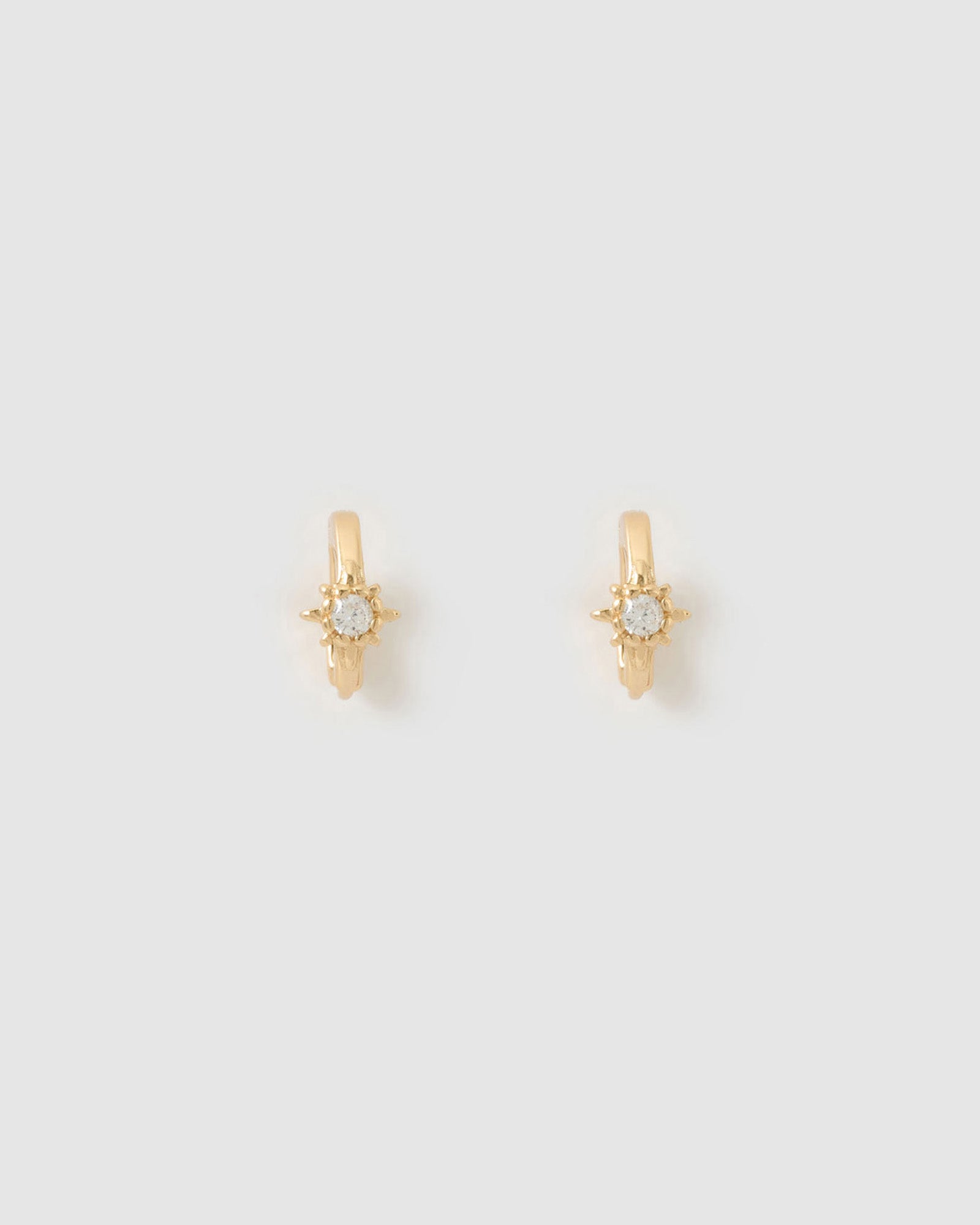 Nova Gold Huggie Earrings – Arms Of Eve