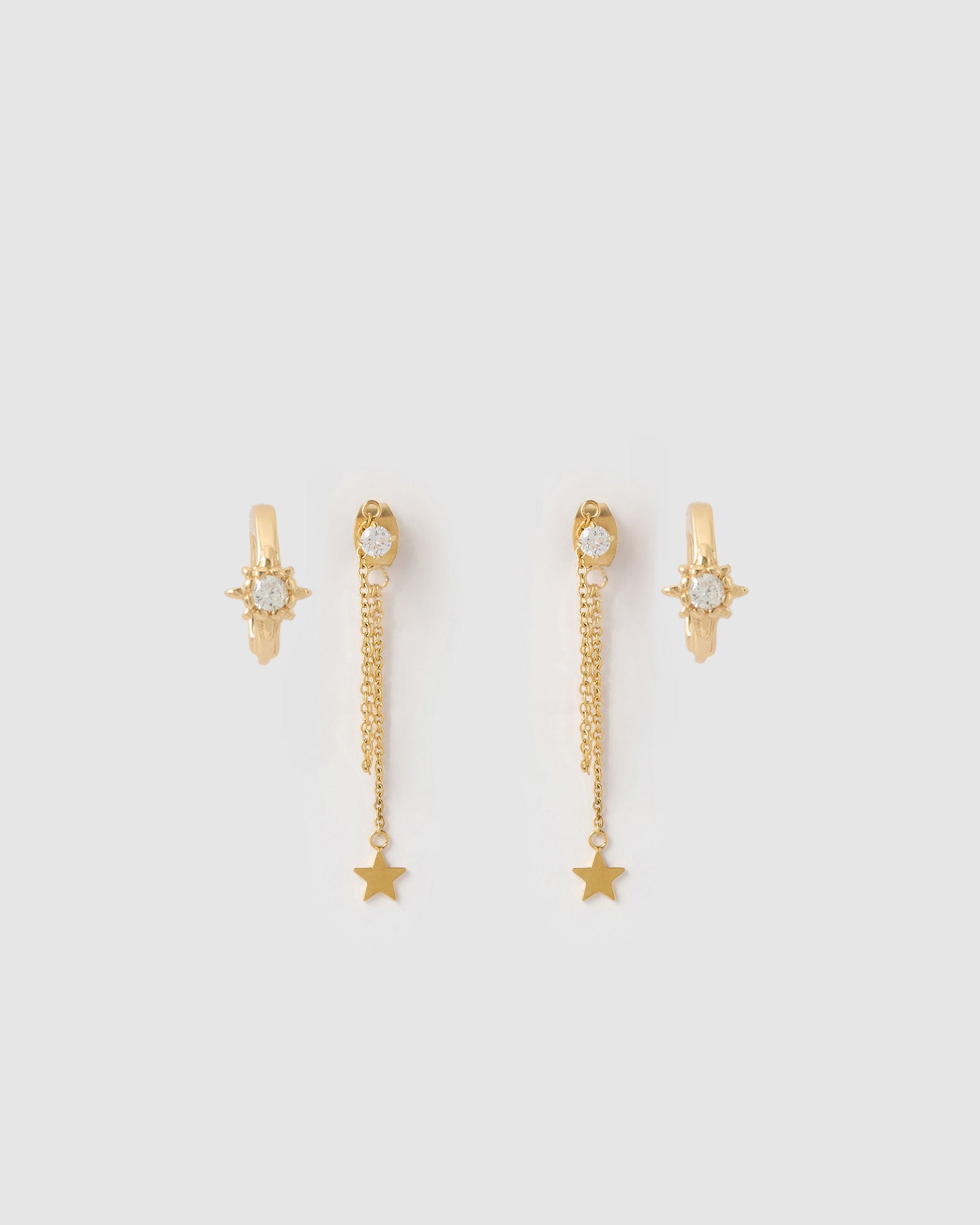 Nova Gold Huggie Earrings – Arms Of Eve