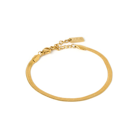 Sylvia Gold Snake Chain Bracelet - Arms Of Eve Sylvia Gold Snake Chain Bracelet - Arms Of Eve