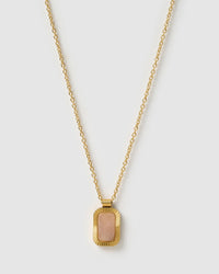 Teo Gold Necklace - Rose