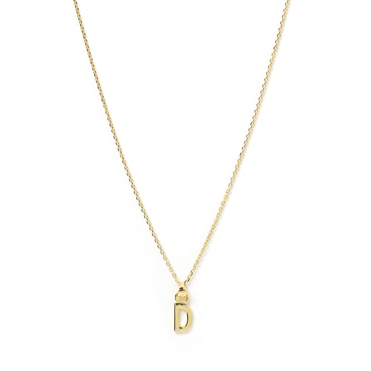 14k white deals gold initial necklace