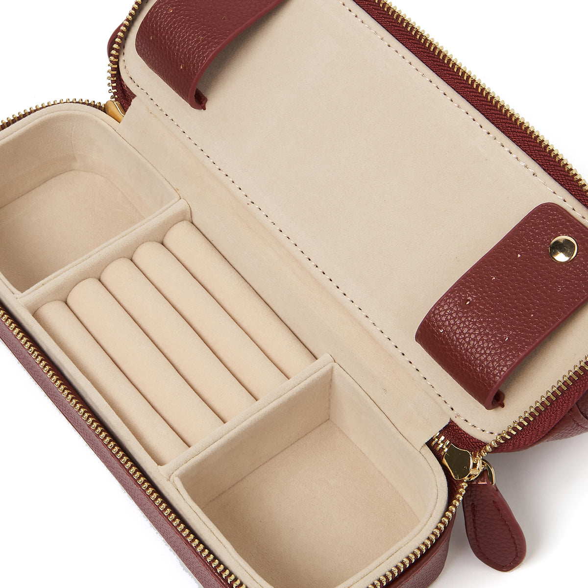 Monroe Jewellery and Cosmetic Travel Bag Burgundy by Arms Of Eve Online, THE ICONIC