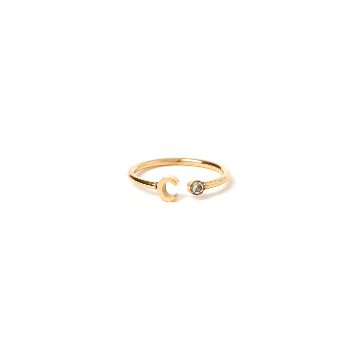 Mens 14k gold 2024 initial rings