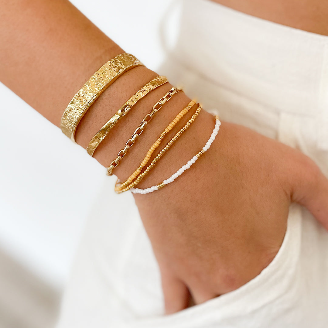 Gold Plated Mango Charms Hanging Bracelet Buy Online|Kollam Supreme